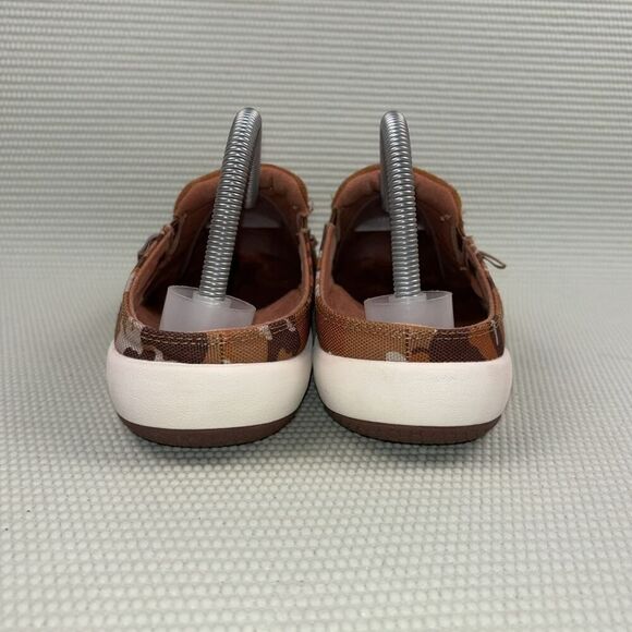 Spenco Ortho Siesta Via Slide Clogs Shoes Women’s Size 8.5D Cashew Camo Suede - Picture 4 of 9
